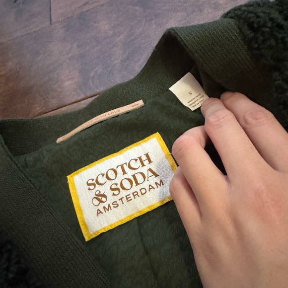 Scotch & Soda Dark Green teddy Jacket - Picture 2 of 3